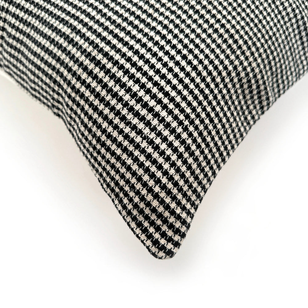 Houndstooth Cotton Pillow Cover