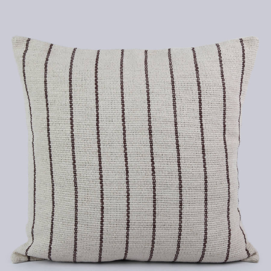 Heavy Cotton Striped Pillow Cover